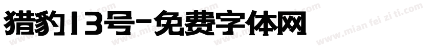 猎豹13号字体转换