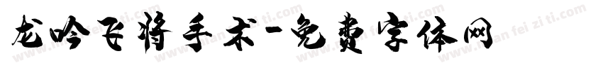 龙吟飞将手术字体转换
