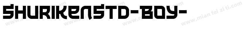ShurikenStd-Boy字体转换