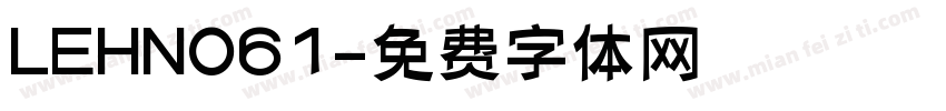 LEHN061字体转换