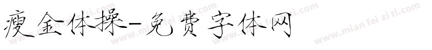 瘦金体操字体转换