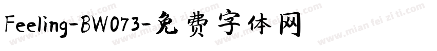 Feeling-BW073字体转换