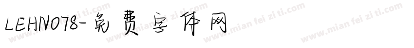 LEHN078字体转换