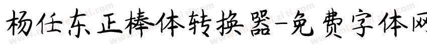 杨任东正棒体转换器字体转换