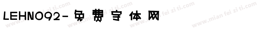 LEHN092字体转换