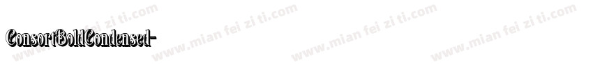 ConsortBoldCondensed字体转换