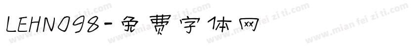 LEHN098字体转换