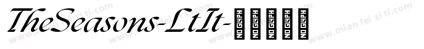 TheSeasons-LtIt字体转换