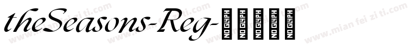 theSeasons-Reg字体转换