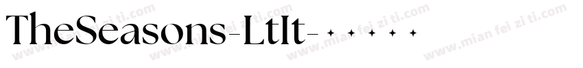 TheSeasons-LtIt字体转换