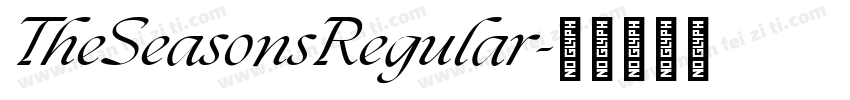 TheSeasonsRegular字体转换