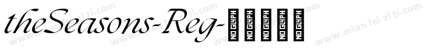 theSeasons-Reg字体转换