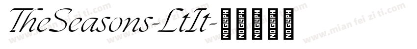 TheSeasons-LtIt字体转换