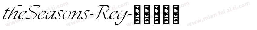 theSeasons-Reg字体转换