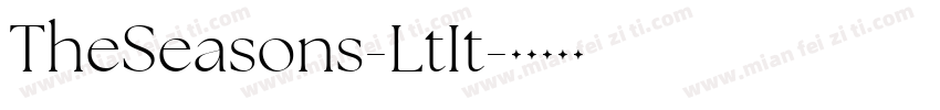 TheSeasons-LtIt字体转换