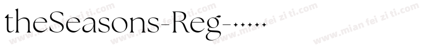 theSeasons-Reg字体转换