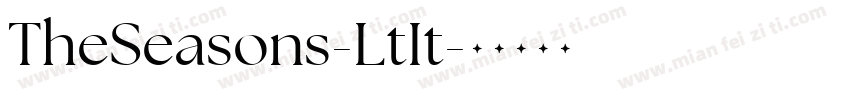 TheSeasons-LtIt字体转换