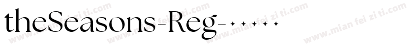 theSeasons-Reg字体转换