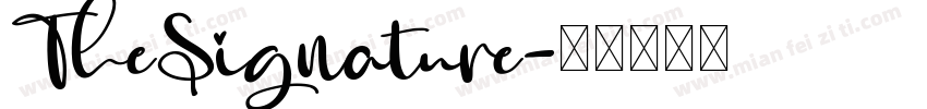 TheSignature字体转换