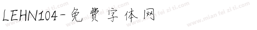 LEHN104字体转换