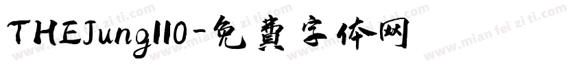 THEJung110字体转换