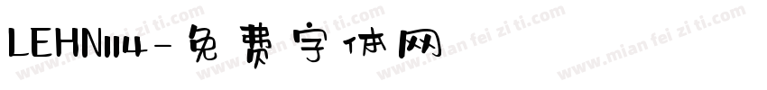 LEHN114字体转换