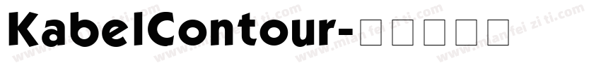 KabelContour字体转换