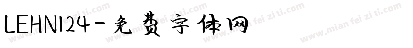 LEHN124字体转换