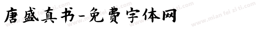 唐盛真书字体转换