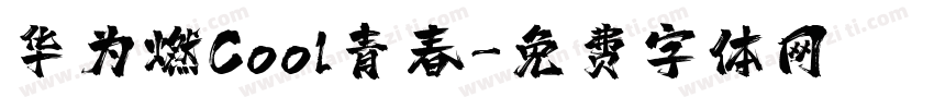 华为燃Cool青春字体转换