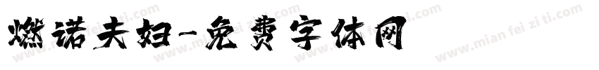 燃诺夫妇字体转换