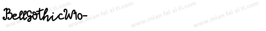 BellGothicW10字体转换