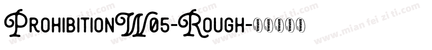 ProhibitionW05-Rough字体转换