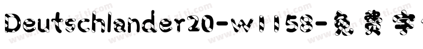 Deutschlander20-w1158字体转换