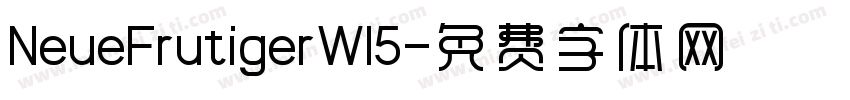 NeueFrutigerW15字体转换
