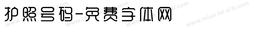 护照号码字体转换