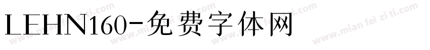 LEHN160字体转换