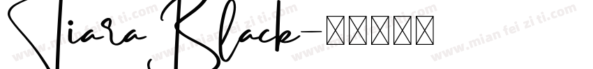 TiaraBlack字体转换