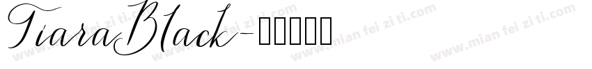TiaraBlack字体转换