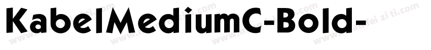 KabelMediumC-Bold字体转换