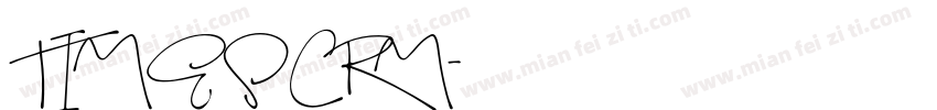 TIMESCRM字体转换