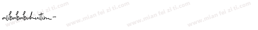 alibababuhuitim字体转换