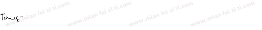 timis字体转换