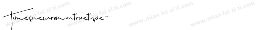 Timesnewromantruetype字体转换