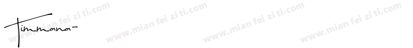 Timmana字体转换