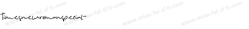 timesnewromanspecial字体转换