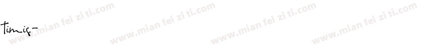 timis字体转换