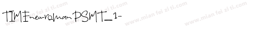 TIMEnewromanPSMT_1字体转换