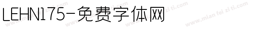 LEHN175字体转换