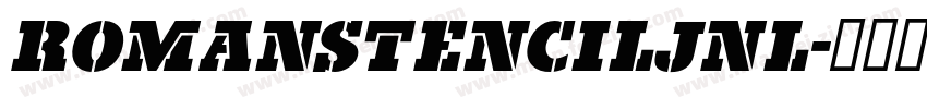 RomanStencilJNL字体转换